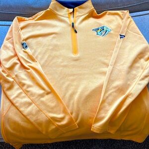 1/4 Zip Nashville Predators Shirt - Worn one time. Like new condition.